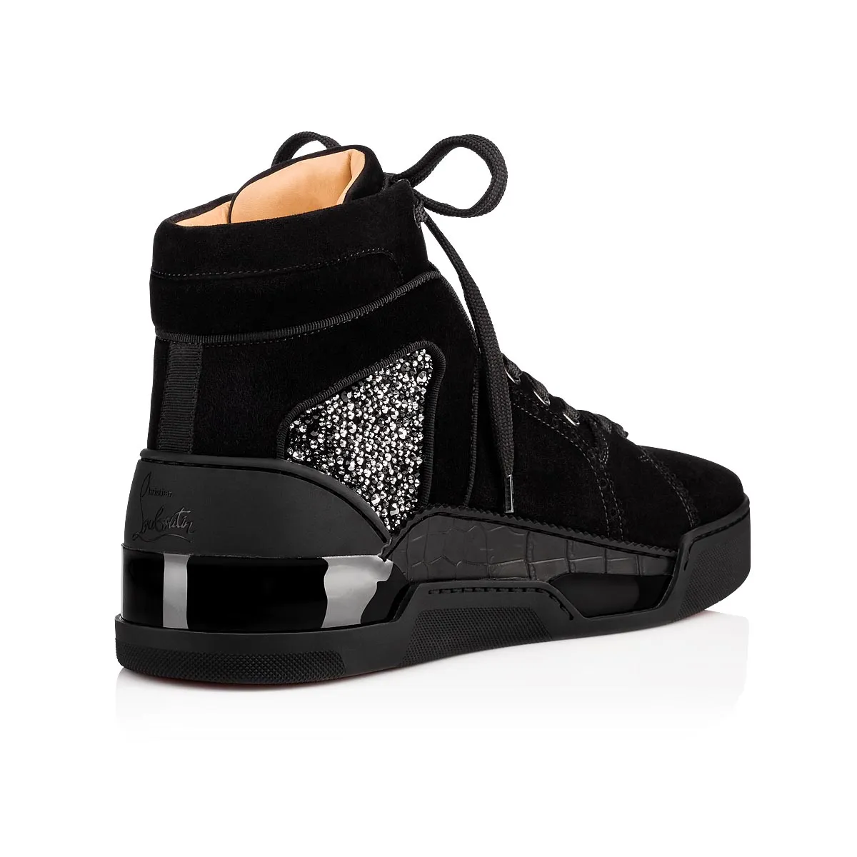 Loubikick High-top Sneakers - Suede - Black - Men