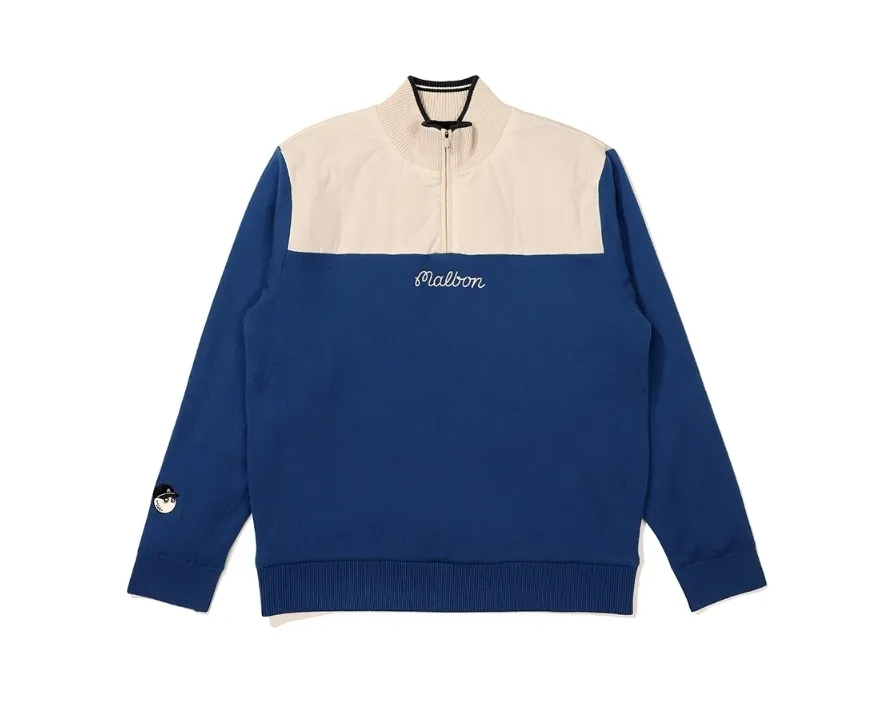 Malbon Golf  |Street Style Long Sleeves Plain Logo Sweaters