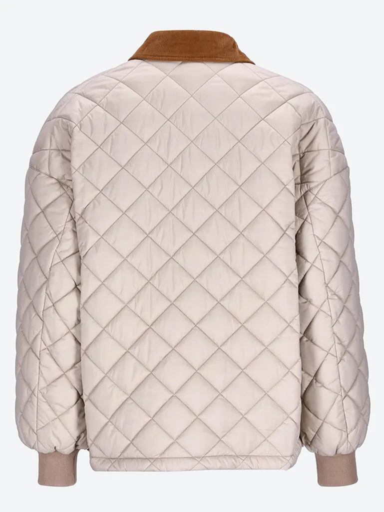 Matelasse padd down jacket