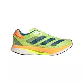 Men's adidas Adizero Adios Pro 2 Pulse, Lime/Real Teal/Flash Orange, 10.5 D Medium