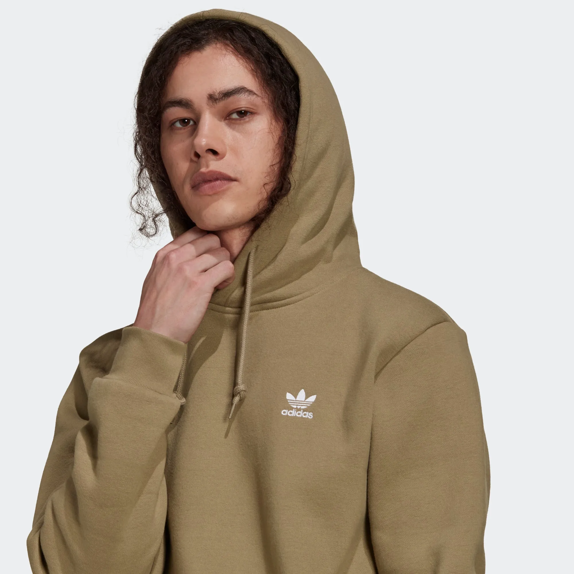 Men’s adidas Originals Adicolor Essentials Trefoil Hoodie Orbit Green