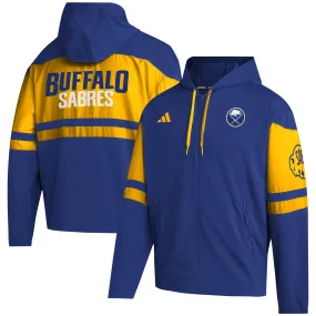 Men's Buffalo Sabres  adidas Royal Full-Zip Hoodie