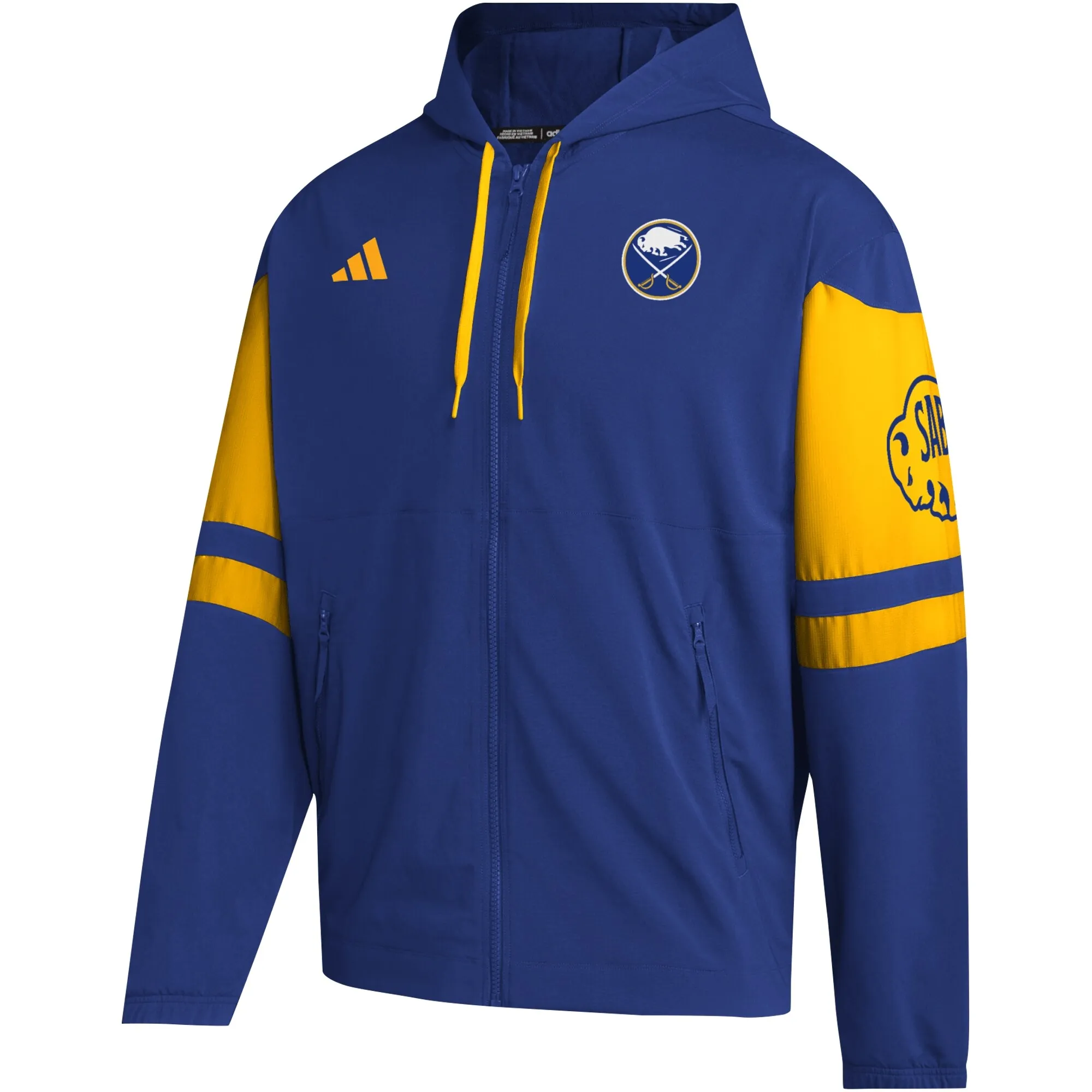 Men's Buffalo Sabres  adidas Royal Full-Zip Hoodie