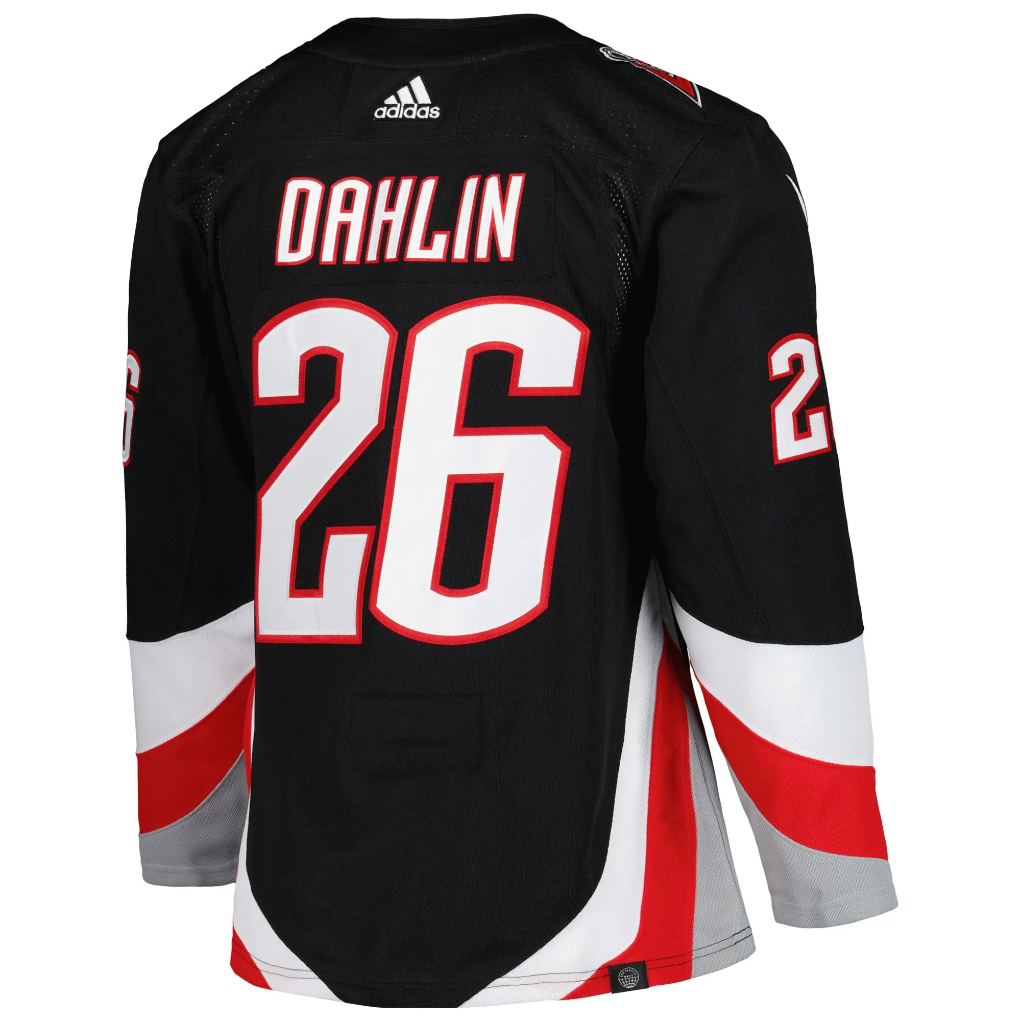 Men's Buffalo Sabres Rasmus Dahlin adidas Black Alternate Primegreen Authentic Player Jersey