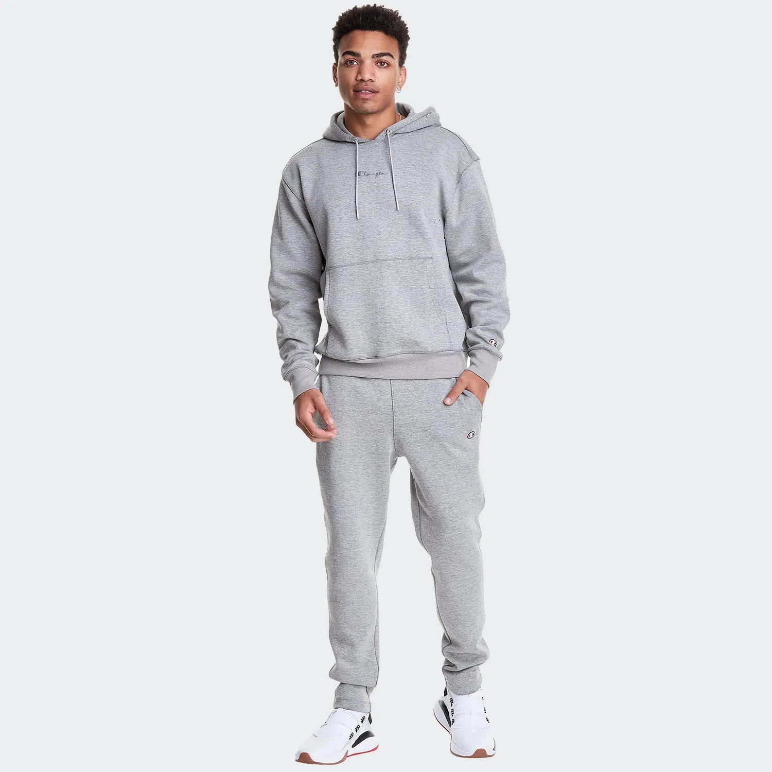 Men's Champion Life Tech Weave Hoodie Oxford Grey