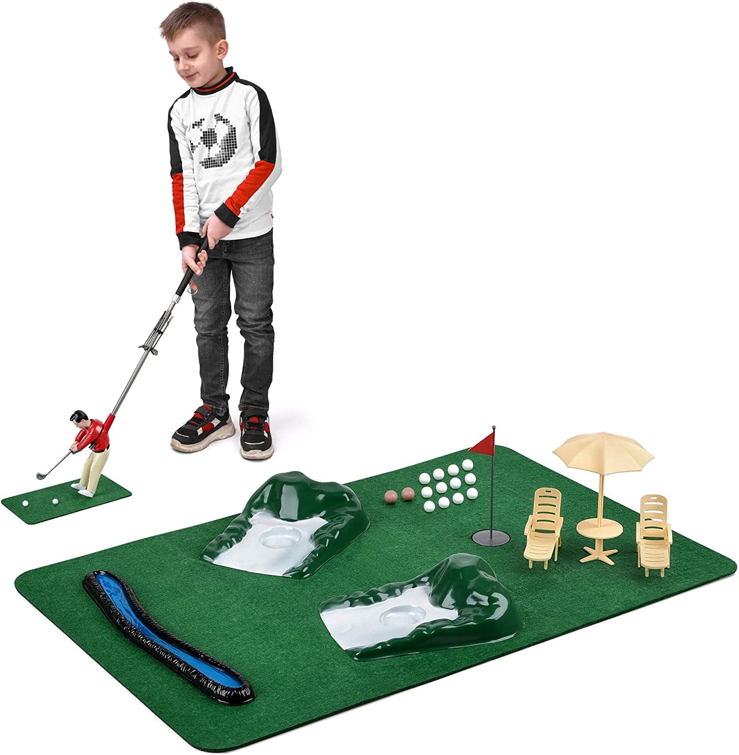 Mini Indoor Golf Game – Single Mini-Golfer Course