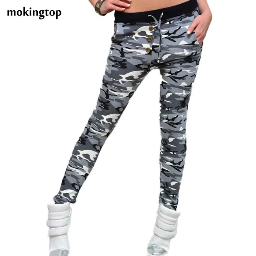 mokingtop Womens Camouflage Pants Leginsy Casual Fitness Leggings Soft Joggings Leginsy Damskie pantalones mujer camuflaje#112 S