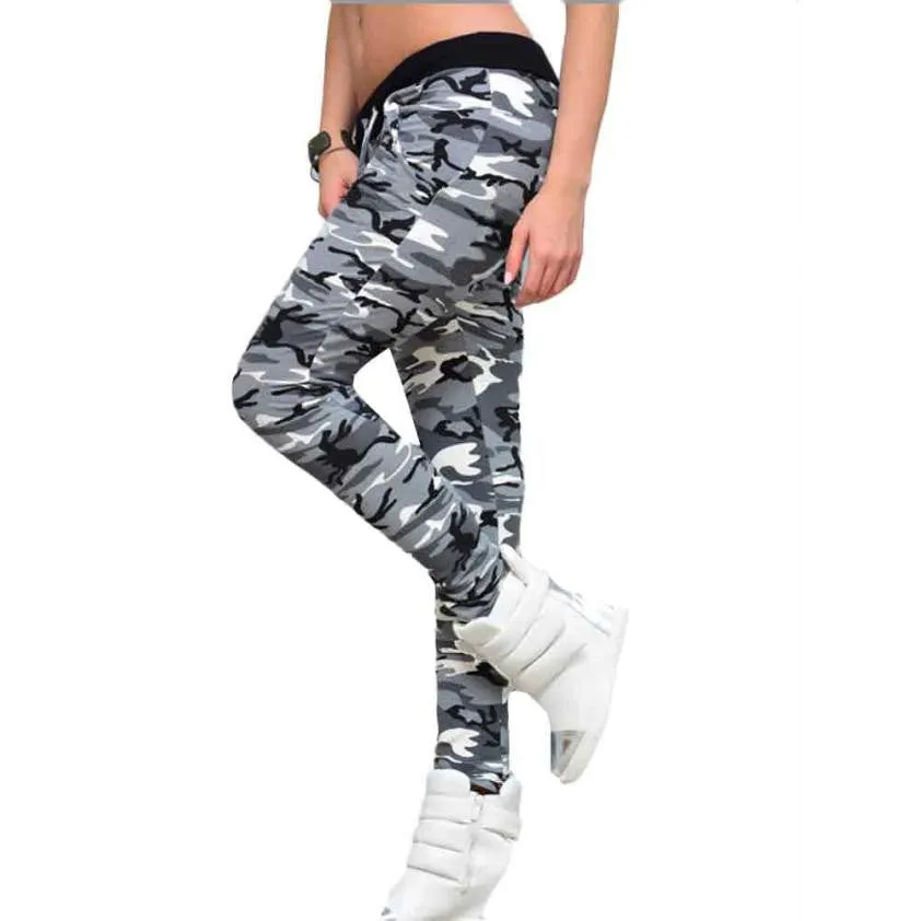 mokingtop Womens Camouflage Pants Leginsy Casual Fitness Leggings Soft Joggings Leginsy Damskie pantalones mujer camuflaje#112 S