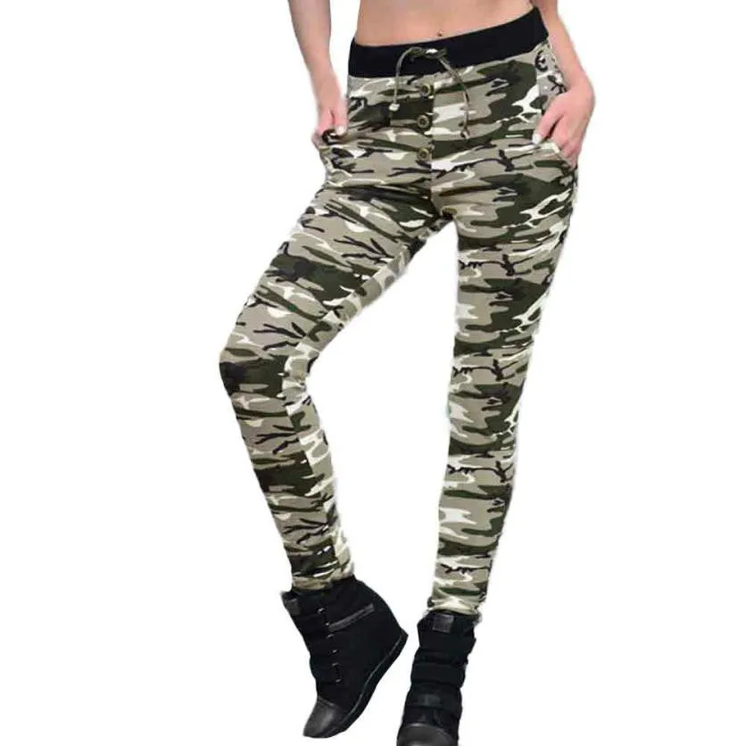 mokingtop Womens Camouflage Pants Leginsy Casual Fitness Leggings Soft Joggings Leginsy Damskie pantalones mujer camuflaje#112 S