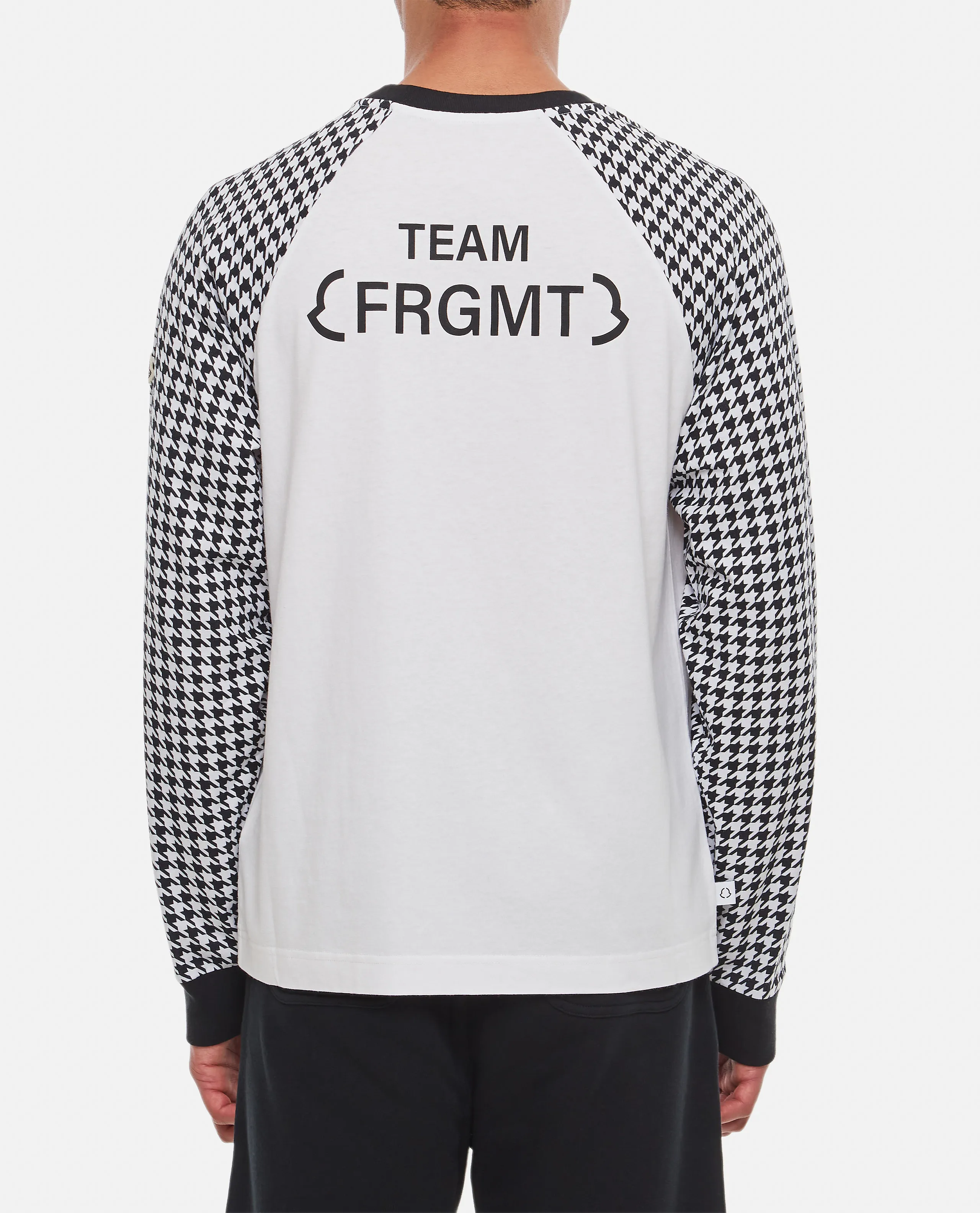 MONCLER  |Houndstooth Long Sleeve T-Shirt