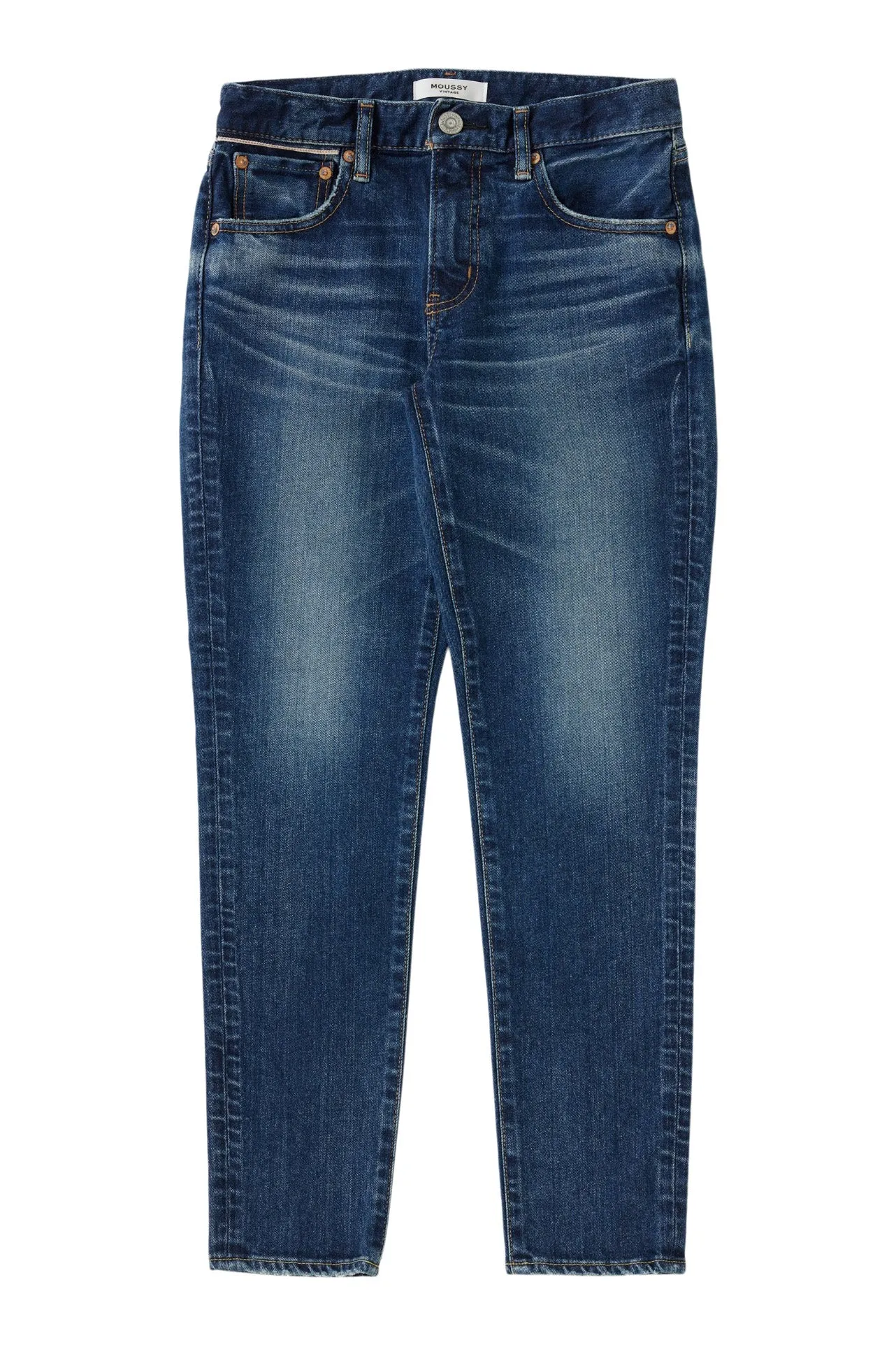 Moussy Denim Douglass Skinny in Dark Blue