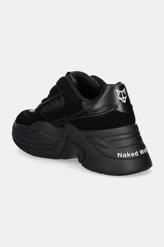 Naked Wolfe sneakers Temple black color Temple Black Leather Suede