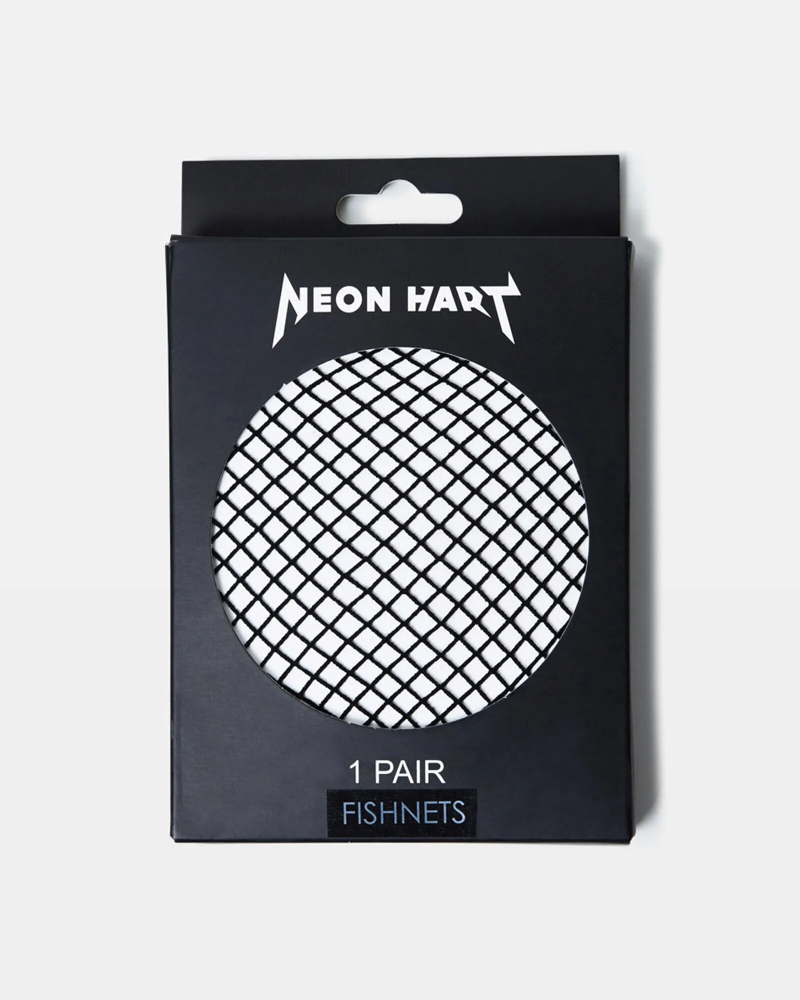 Neon Hart Fishnet Tights Black