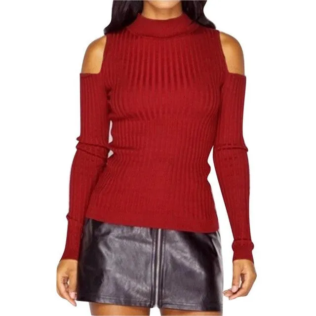 New Fashion Knittwear Women Long Sleeve   Basic Knitted Pullover And Sweaters Slim Jumper Women Tops Sweater GS