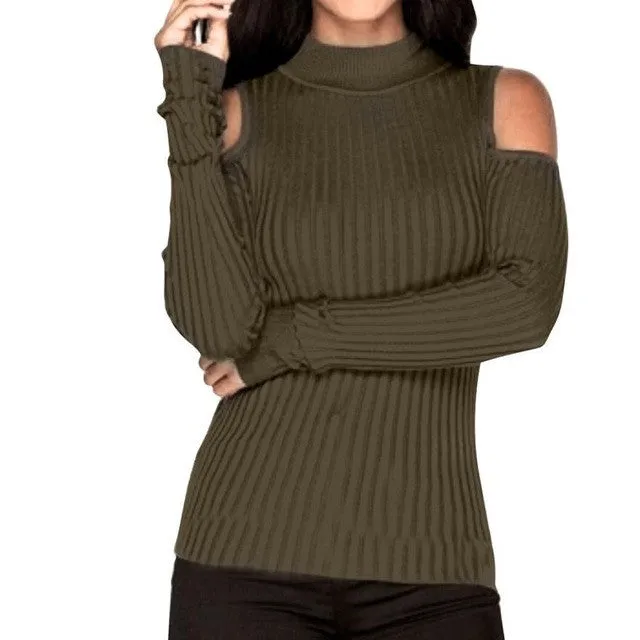 New Fashion Knittwear Women Long Sleeve   Basic Knitted Pullover And Sweaters Slim Jumper Women Tops Sweater GS