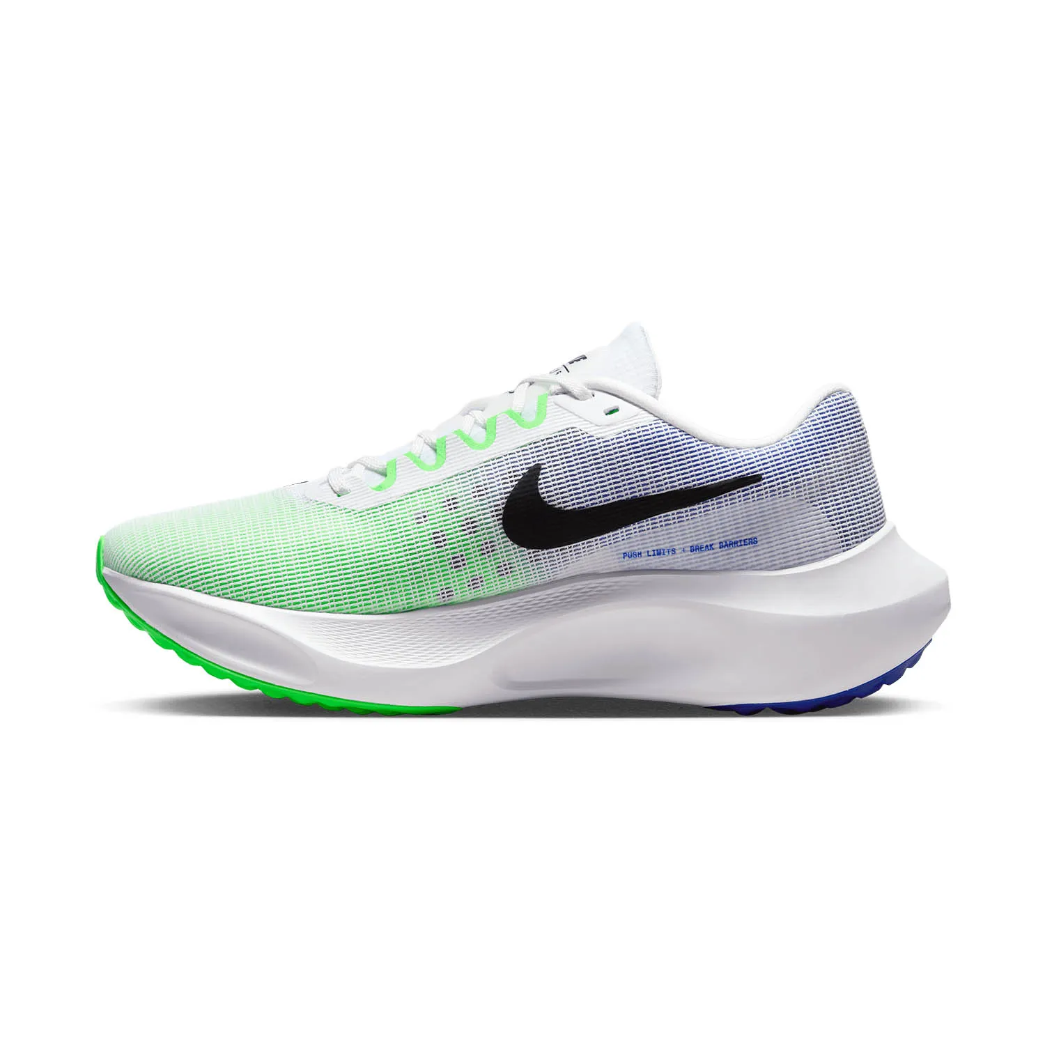 Nike Zoom Fly 5  White/Black/Green Strike/Racer Blue