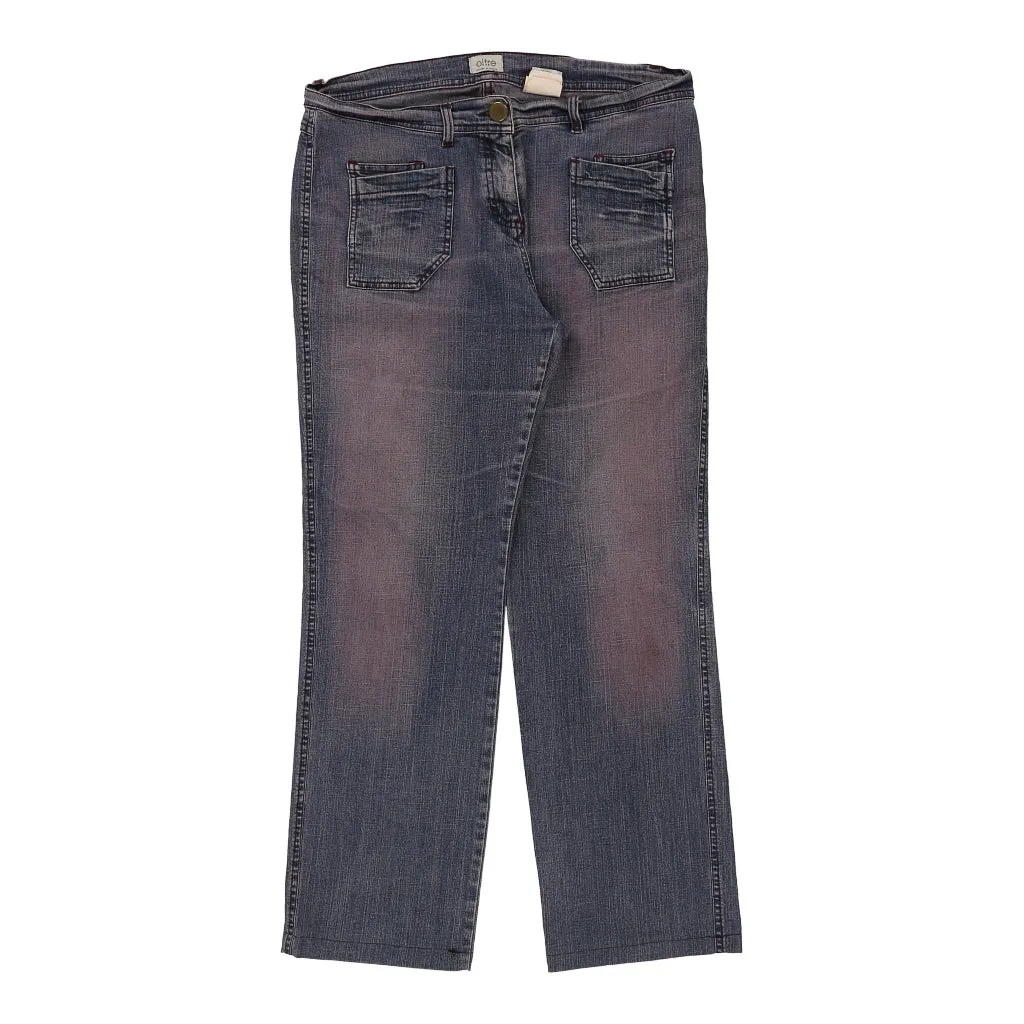 Oltre Jeans - 37W UK 18 Purple Cotton