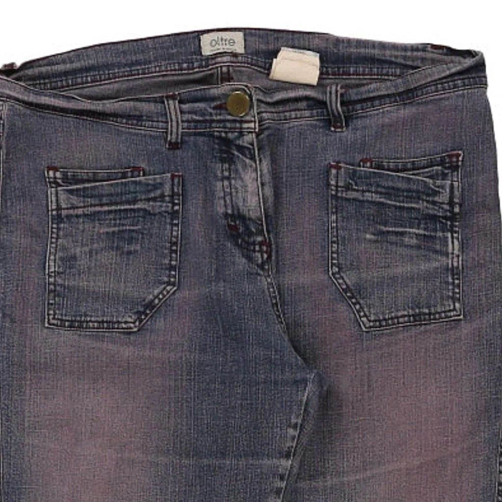 Oltre Jeans - 37W UK 18 Purple Cotton