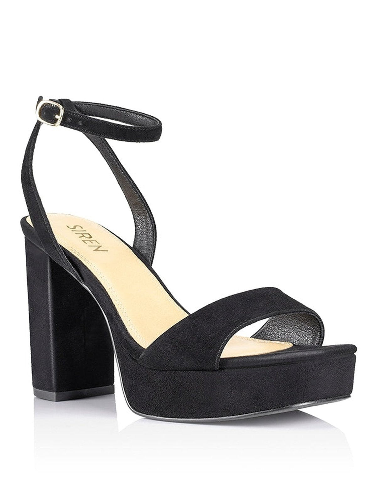 Orion Platform Heels - Black Suede