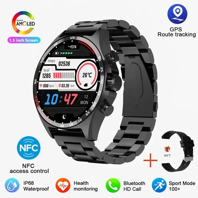 Outdoor Sports GPS HD Smartwatch Bluetooth Call Health Monitoring