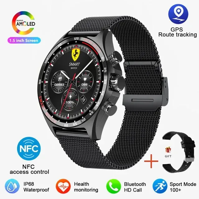 Outdoor Sports GPS HD Smartwatch Bluetooth Call Health Monitoring