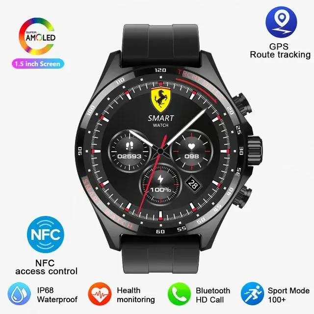 Outdoor Sports GPS HD Smartwatch Bluetooth Call Health Monitoring