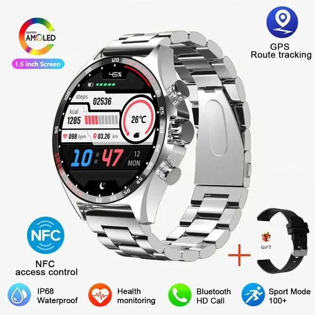 Outdoor Sports GPS HD Smartwatch Bluetooth Call Health Monitoring