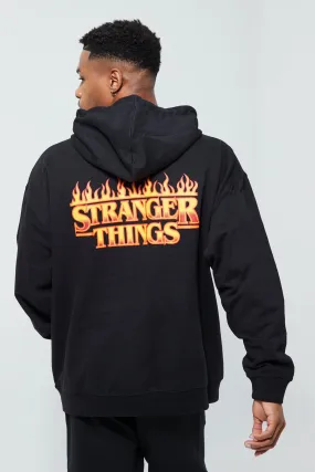 Oversized Stranger Things License Hoodie | boohooMAN UK