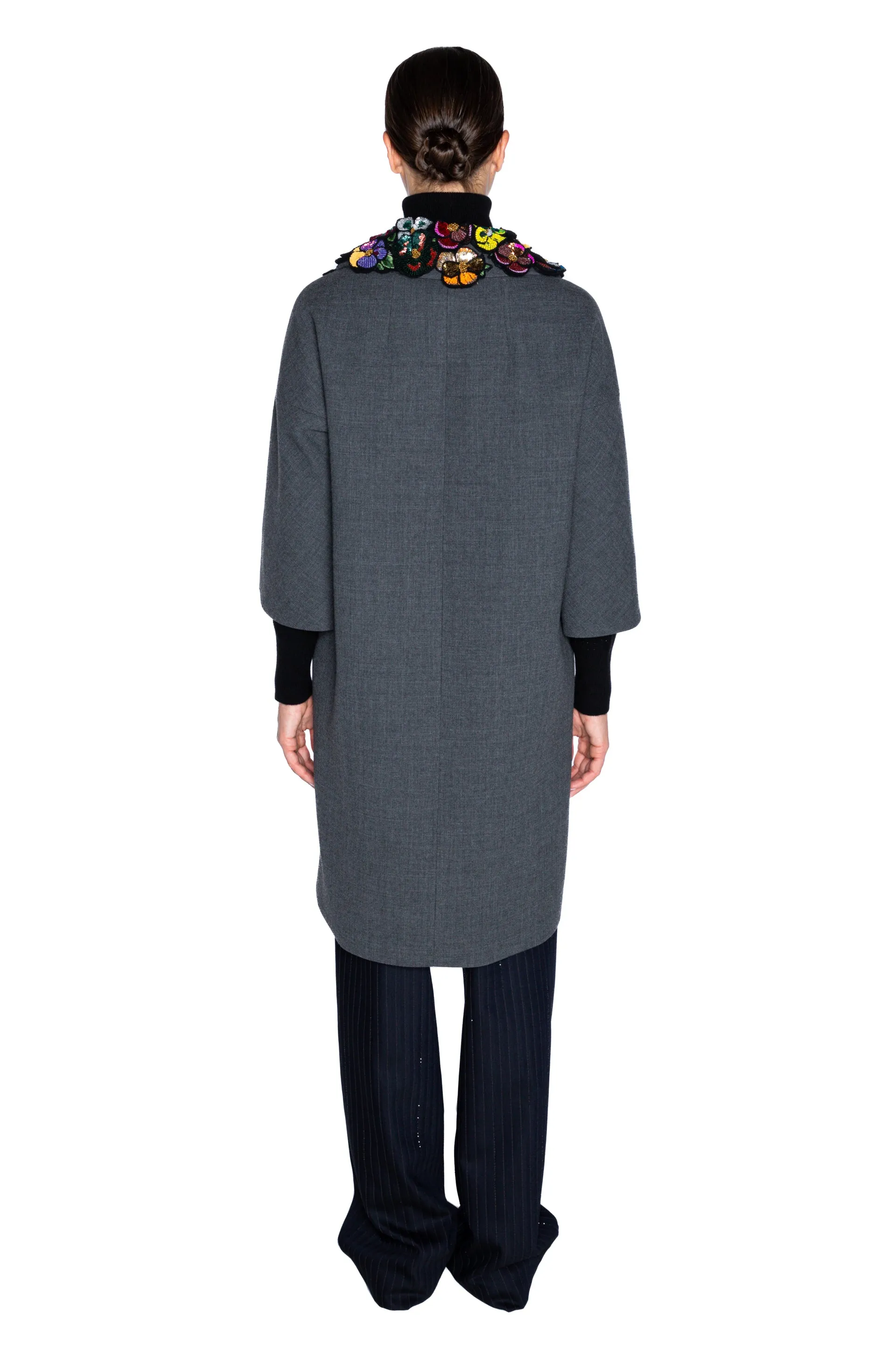 'PANSY GARDEN PATCH' PATCH POCKET COAT