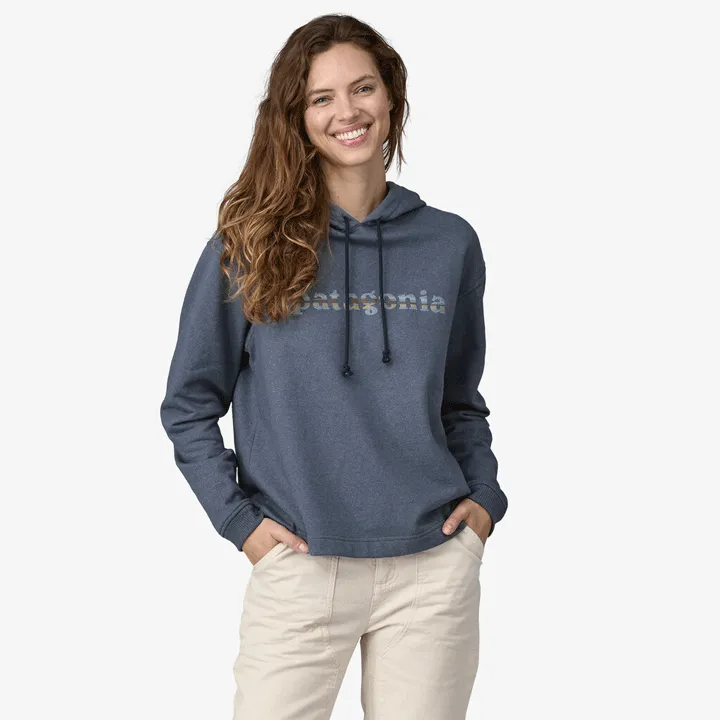 Patagonia Lightweight '73 Text Logo Wildrise Hoody Womens