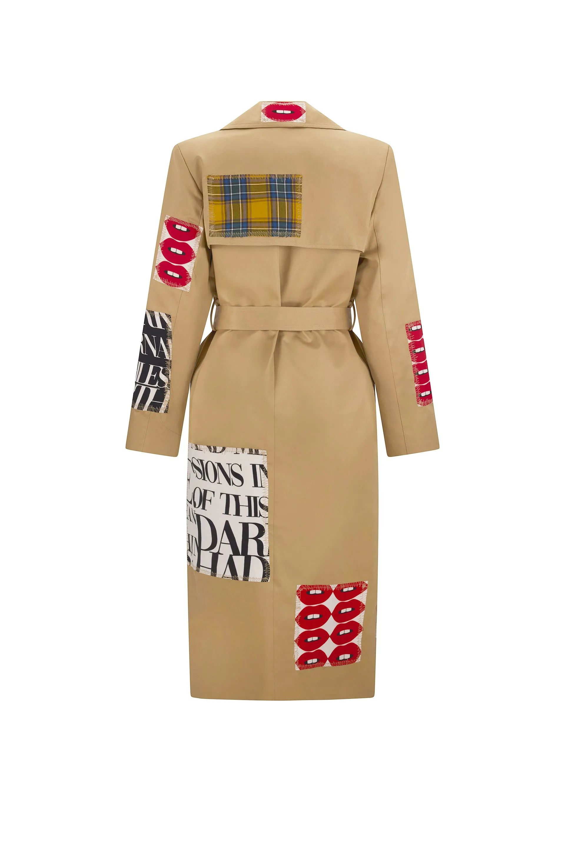 'PATCH HAPPY' LONG TRENCH COAT