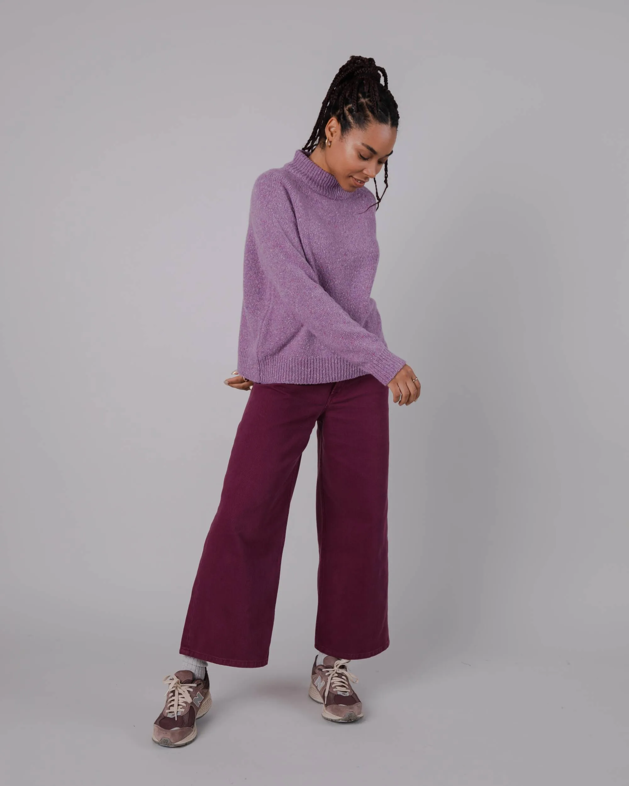 Perkins Wool Sweater Grape