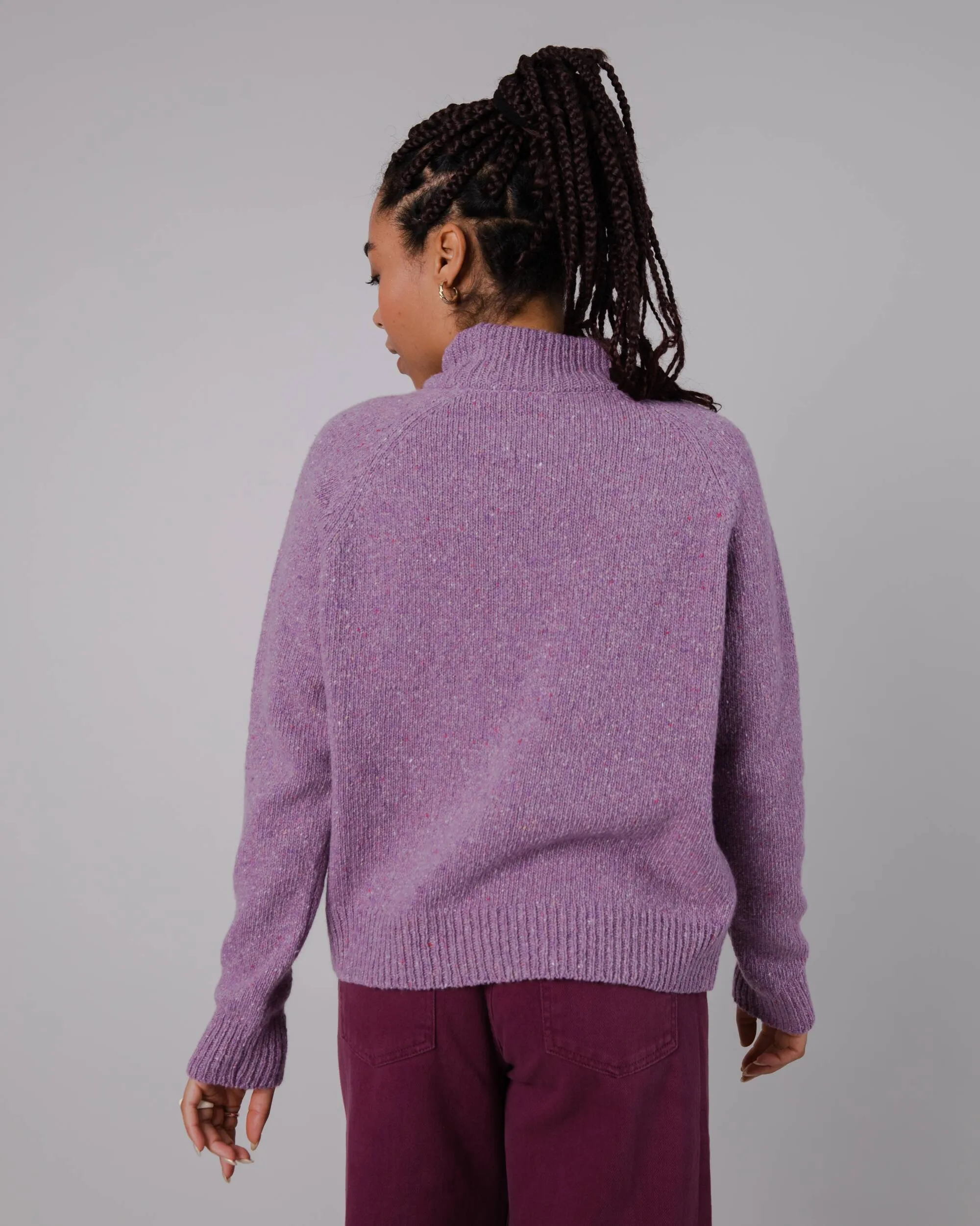 Perkins Wool Sweater Grape