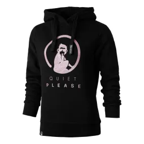 Quiet Please Baseline Logo Glitter Hoody Women