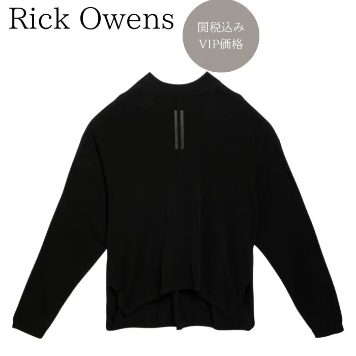 RICK OWENS  |Crew Neck Street Style Long Sleeves Plain Cotton Designers