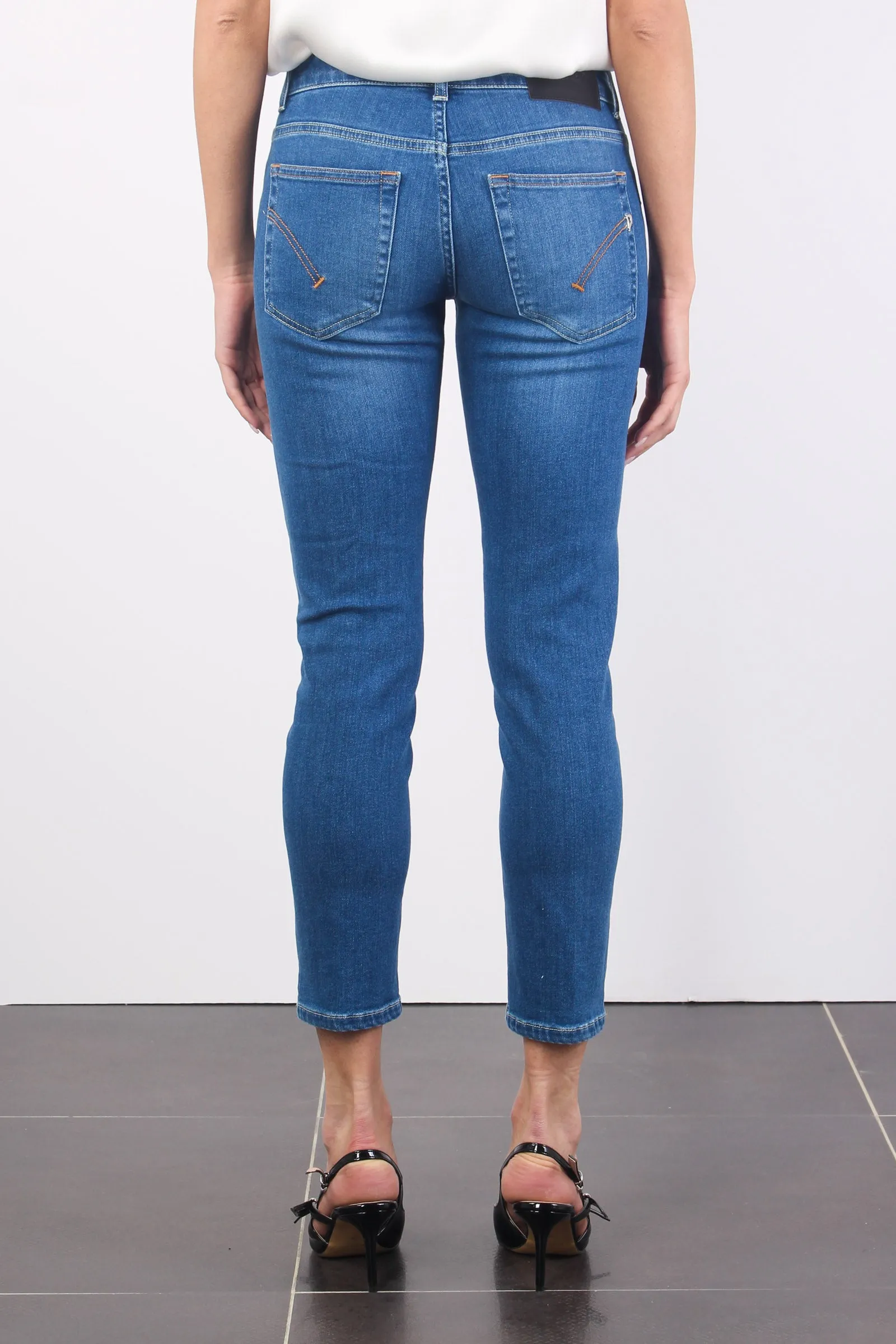 Rose Jeans Capri Denim Scuro