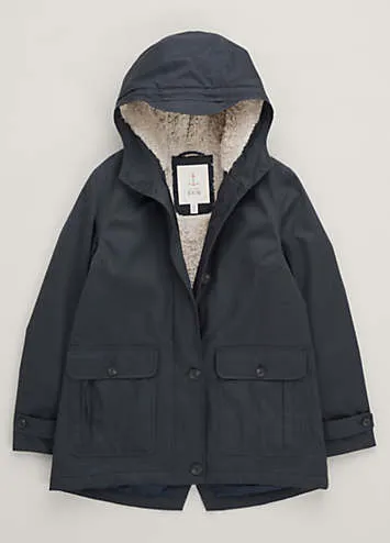 Seasalt Cornwall Lill Cove Coat - Midnight | Kaleidoscope