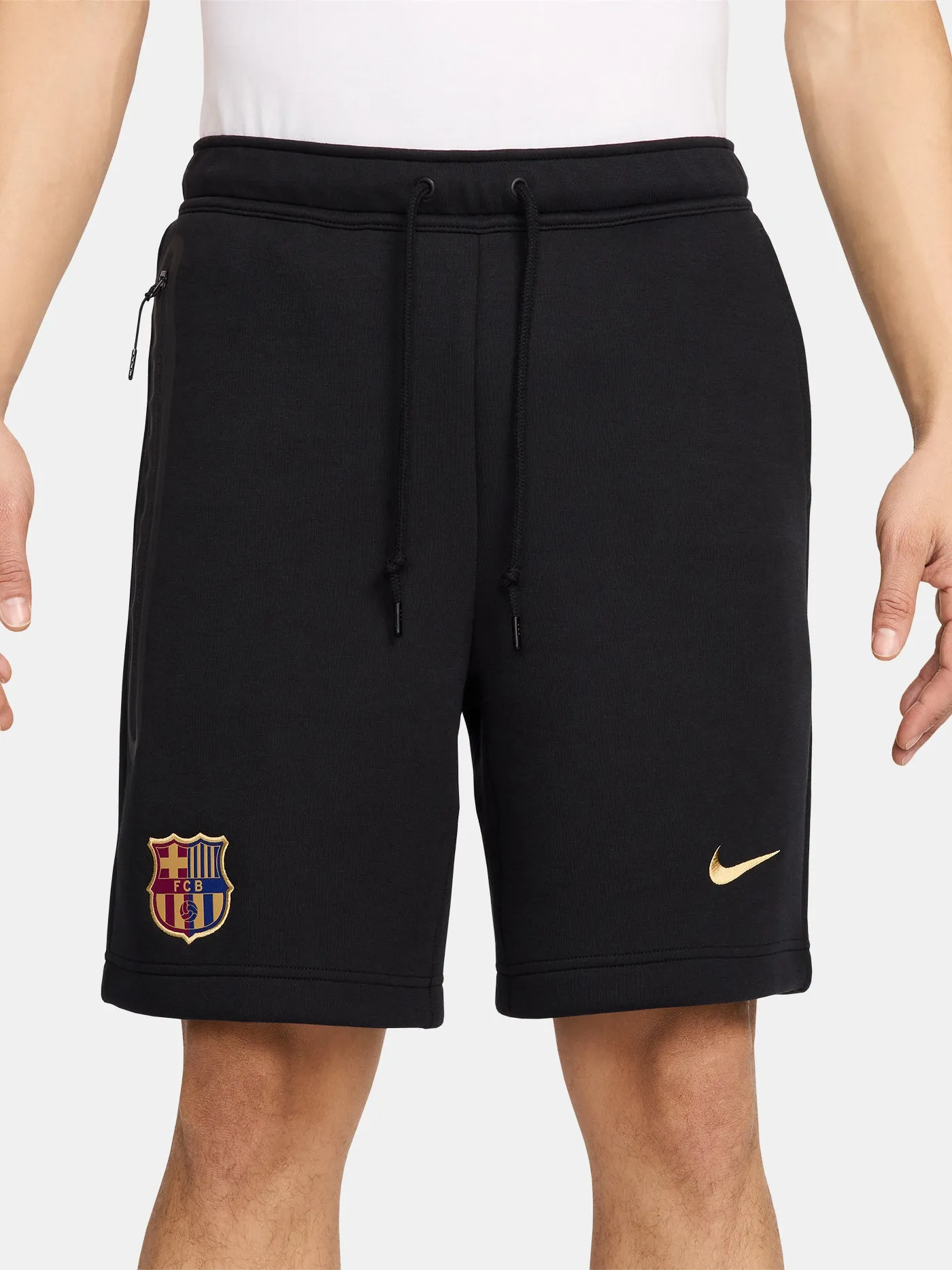 Short tech fleece crest black Bara Nike