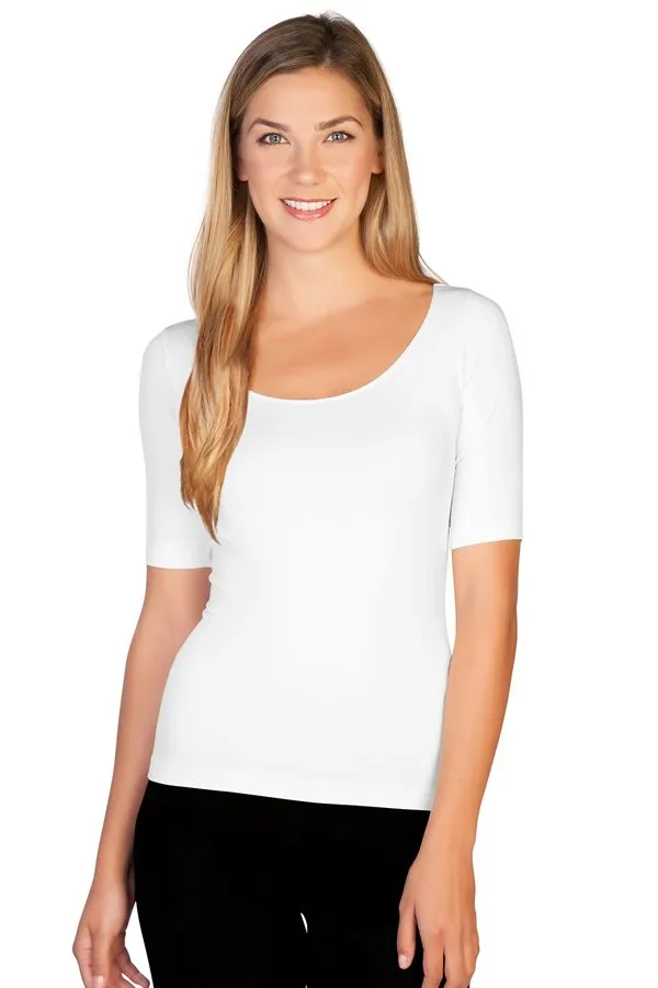 Skinny Tees Reversible Scoop Neck Tee