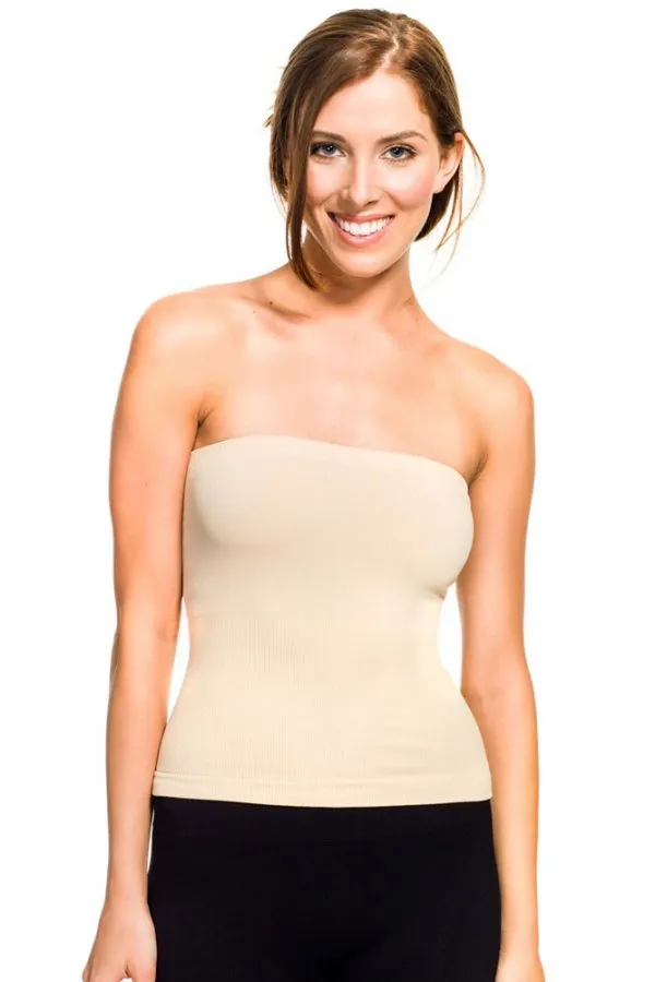 Skinny Tees Ribbed Bottom Tube Top