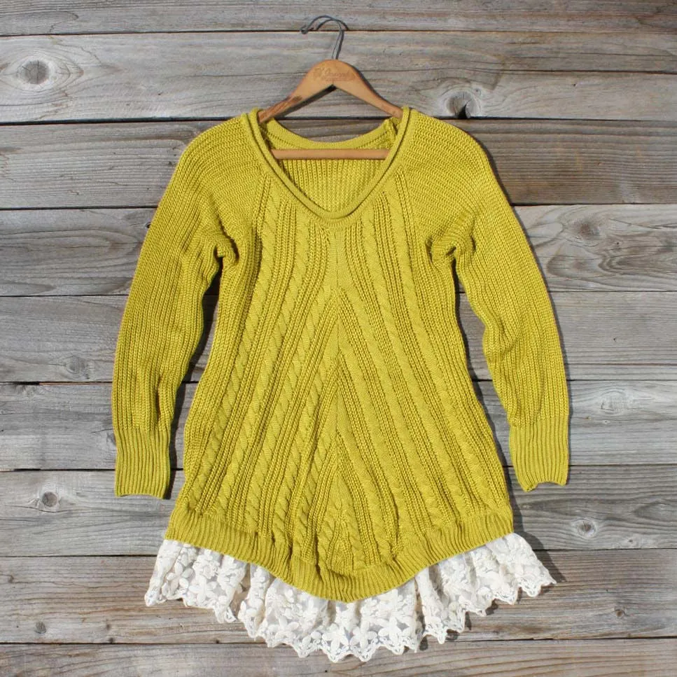 Spun Straw Lace Sweater