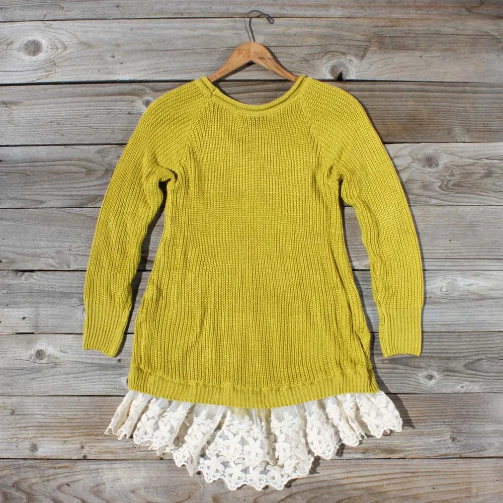 Spun Straw Lace Sweater