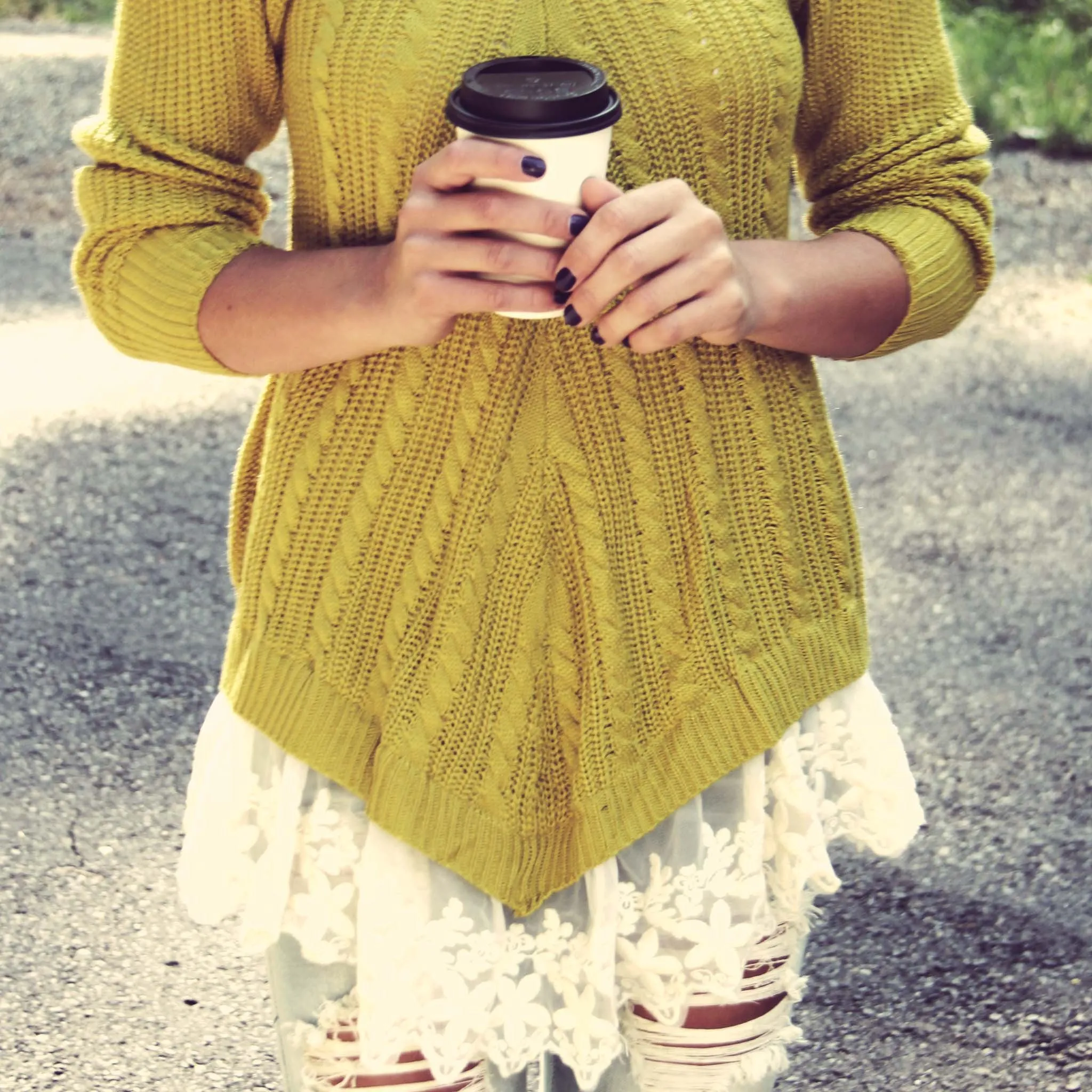 Spun Straw Lace Sweater