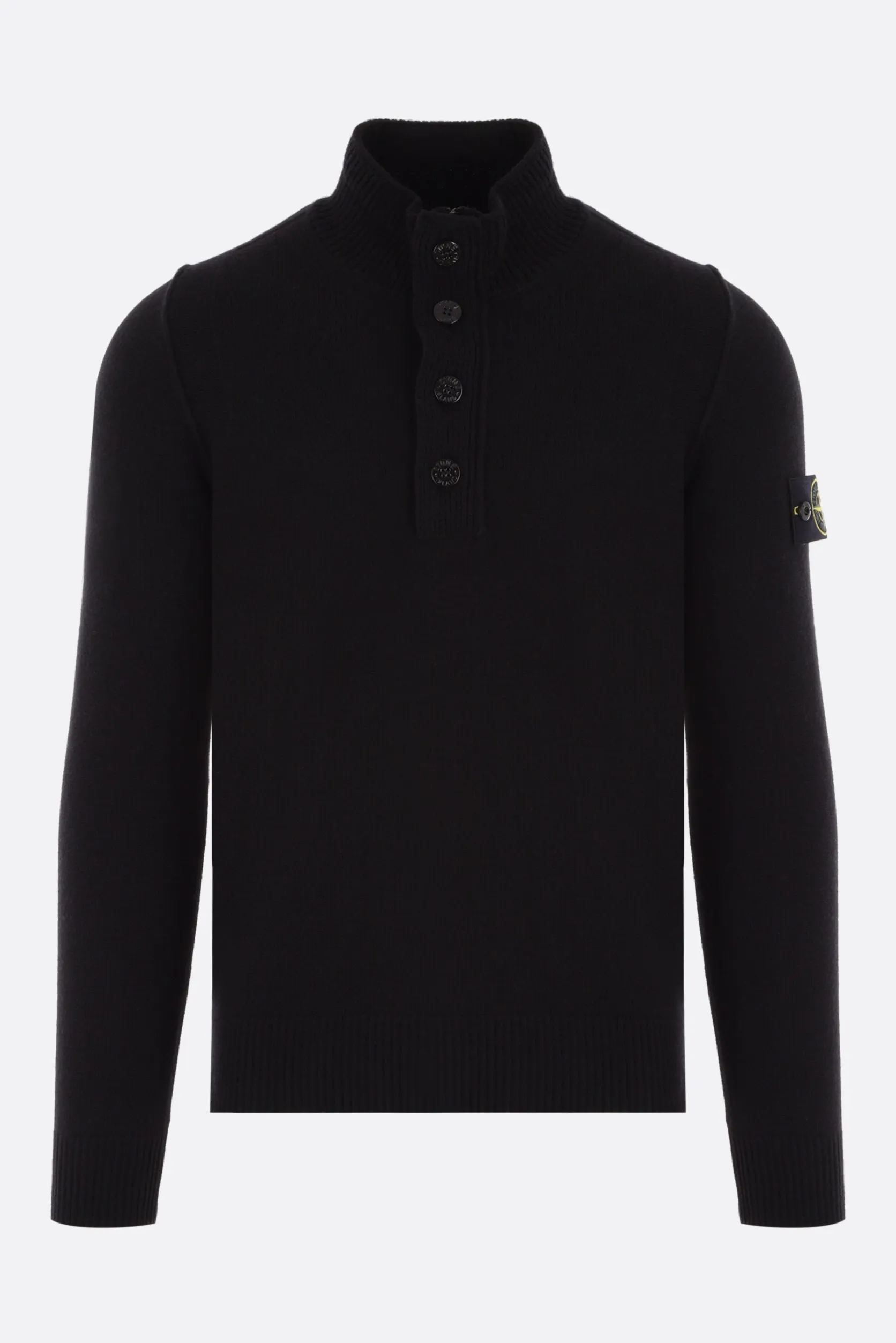 STONE ISLAND  |Unisex Blended Fabrics Street Style Plain Logo Sweaters