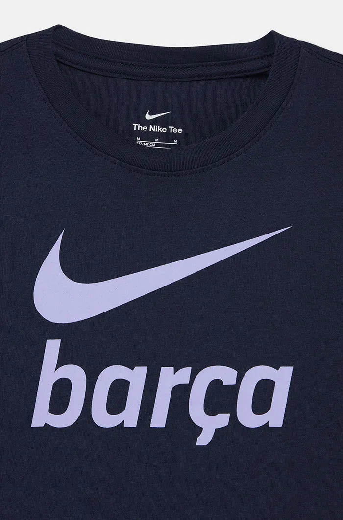 T-shirt Navy blue Bara Nike - Junior