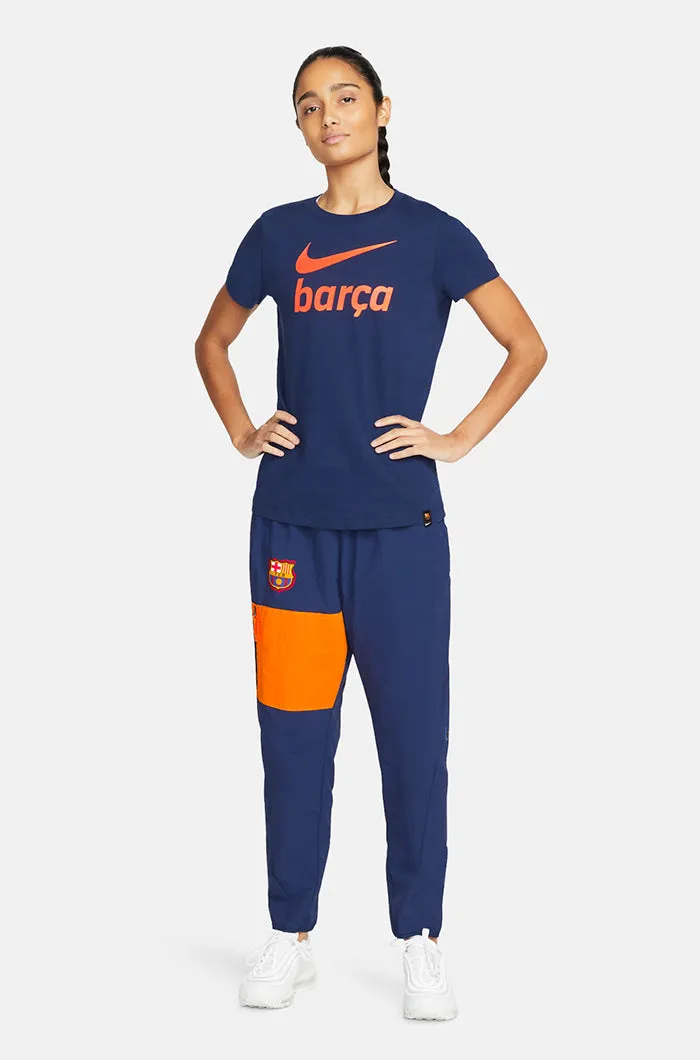 T-shirt navy blue Bara Nike  – Women's