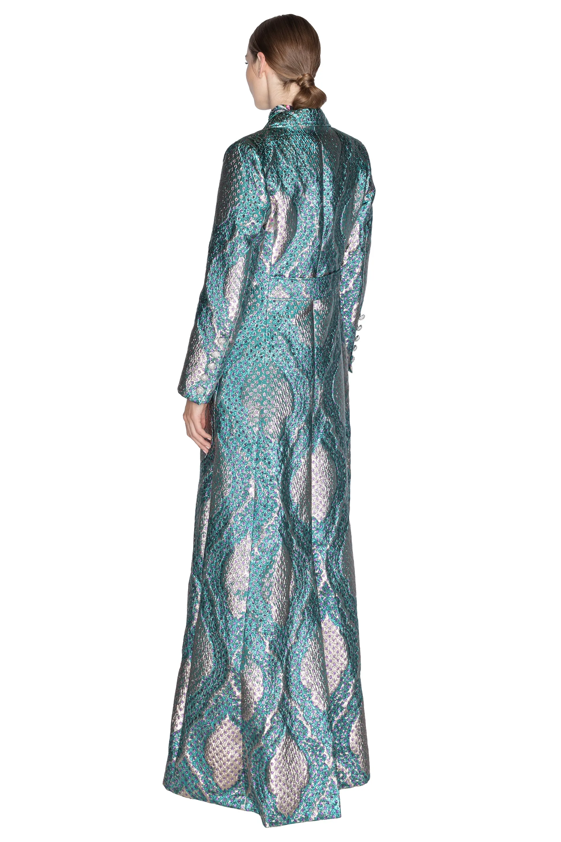 'TANGIER JACQUARD' MAXI COAT