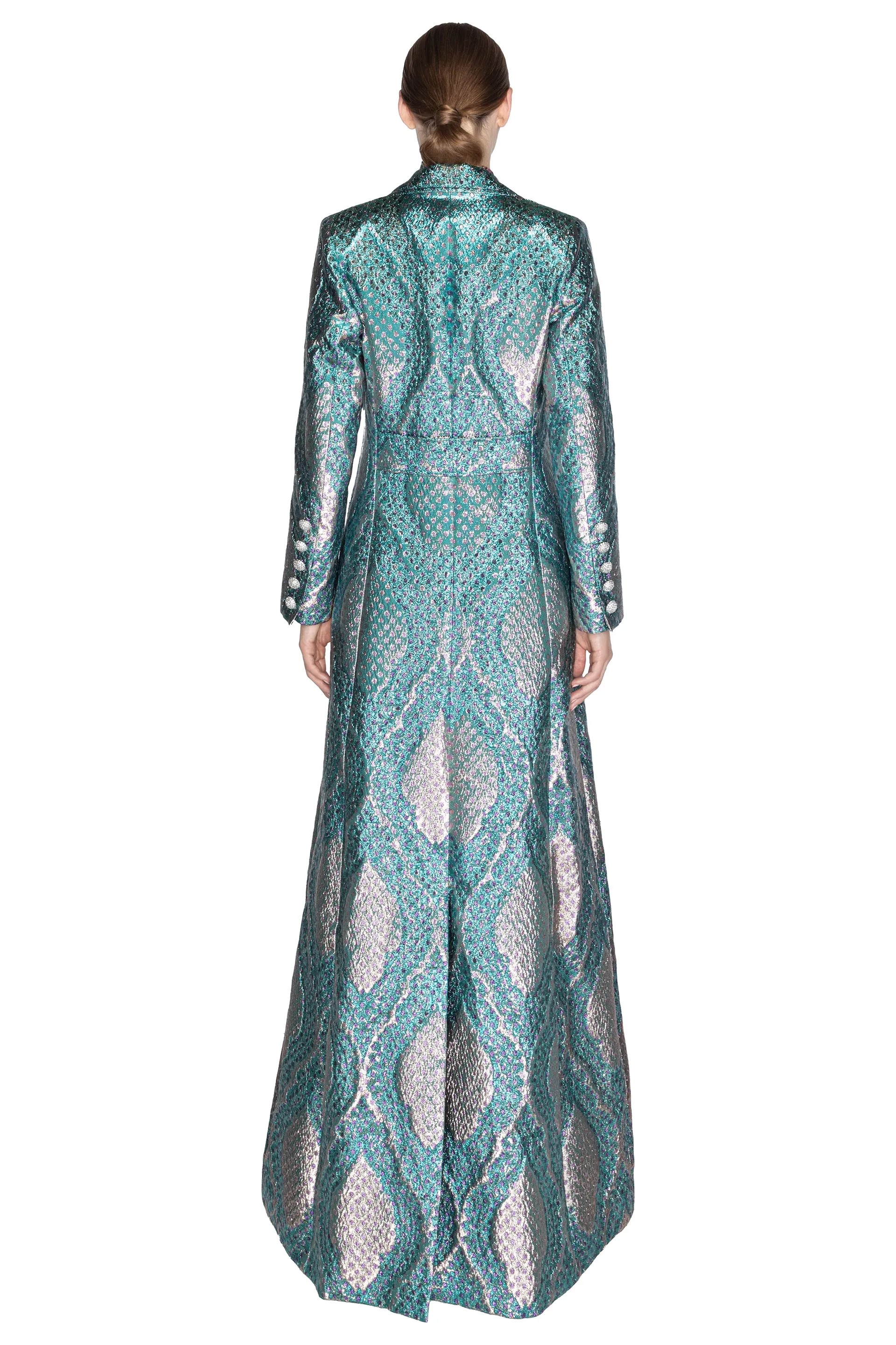 'TANGIER JACQUARD' MAXI COAT