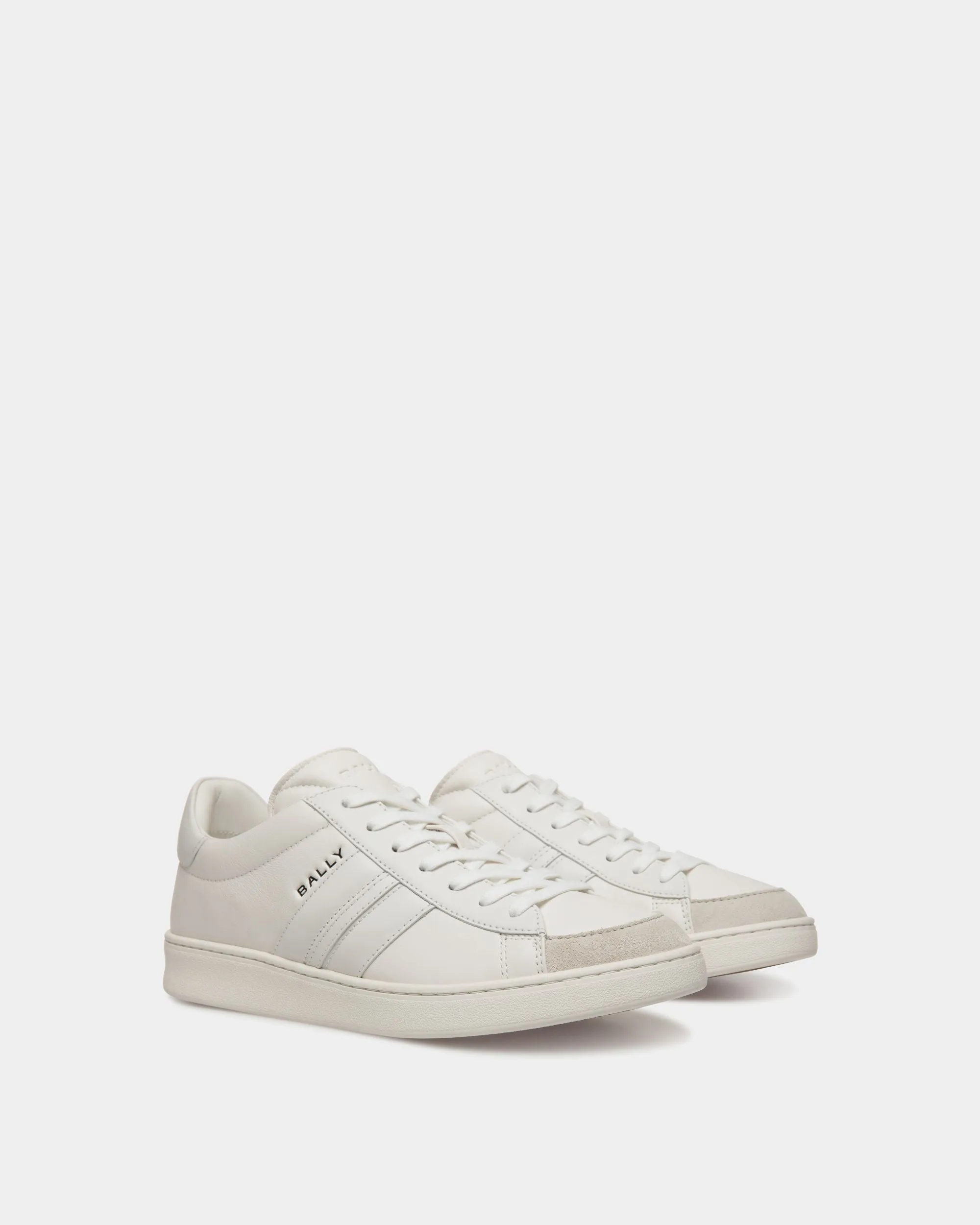 Tennis Sneaker In White Leather 