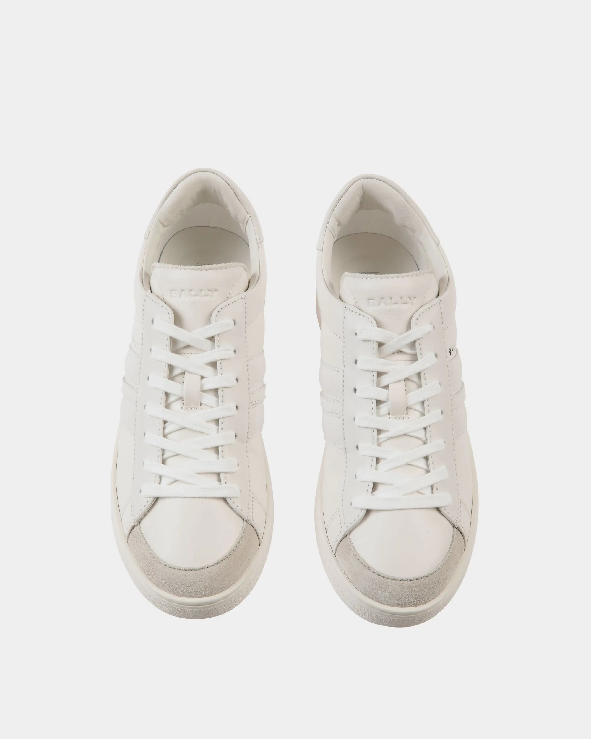 Tennis Sneaker In White Leather 